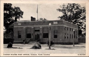 USA United States Post Office Graham North Carolina Vintage Postcard 09.81