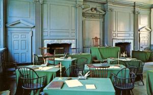 PA - Philadelphia. Constitution Hall, Declaration Chamber, Interior
