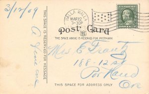 St Paul's Church & School Walla Walla Washington 1909 postcard