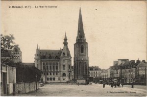 CPA REDON La Place Saint-Sauveur (1251713)