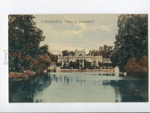 401204 POLAND WARSZAWA Palac w lazienkach Vintage postcard