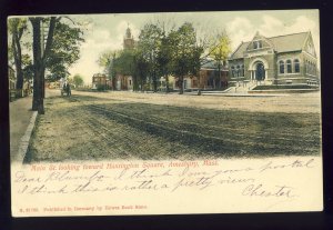 Amesbury, Massachusetts/MA Postcard, Main Street Toward Huntington Square, 1906!