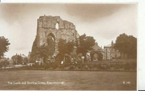 Yorkshire Postcard - The Castle and Bowling Green - Knaresborough - Ref ZZ5329