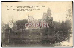 Old Postcard Mogneville Moulin Army