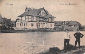 US21 Europe postcard Germany Uelzen 1910 partie am Ratsteich  Lower Saxony