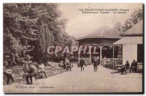 Old Postcard La Roche Posay Thermal establishment Vienna les Bains Buvette