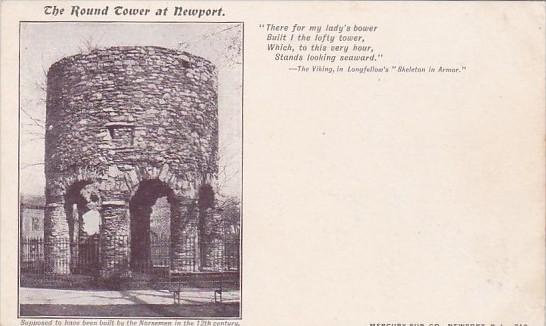 The Round Tower Newport Rhode Island Private Mailing Card