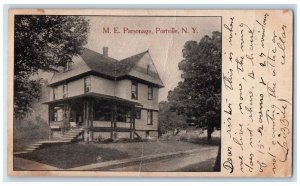 c1905 ME Parsonage Exterior Road Portville New York NY Vintage Antique Postcard