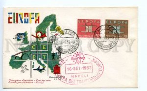 418936 ITALY 1963 year EUROPA CEPT First Day COVER