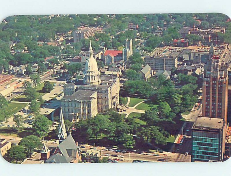 Pre-1980 AERIAL VIEW Lansing Michigan MI AC9388