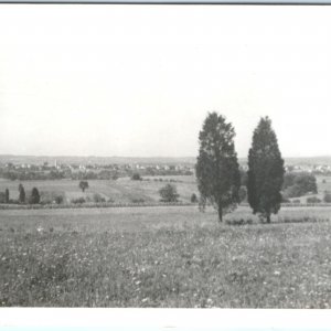 1961 Pennsburg, PA Town Birds Eye RPPC Hill Real Photo Penn Postcard Vtg A139