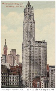 Woolworth Building and Broadway New York City 1912