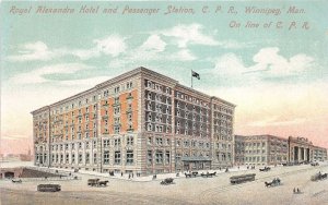 US6177 royal alexandra hotel  passenger street station cppr winnipeg man canada