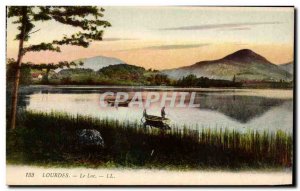 Old Postcard Lourdes Lake