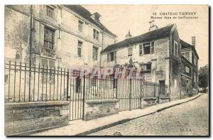 Postcard Old House Chateau Thierry Jean de la Fontaine