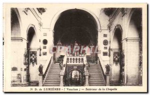 Old Postcard From ND Lights Interior Chapel