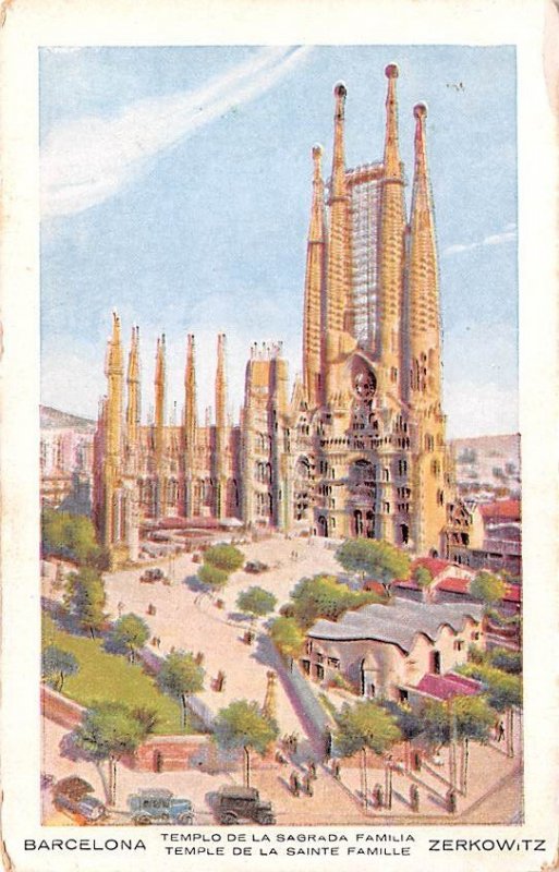 Temple de la Sainte Famille Barcelona Spain Unused 