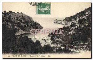 Postcard Old Bay of Cassis Calanque of Port Pin