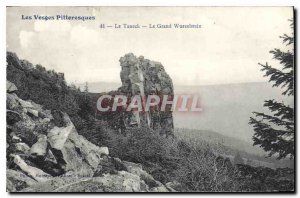 Old Postcard Vosges Picturesque Taneck The Grand Wurzelstein