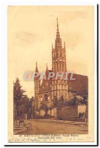 Agen Old Postcard L & # 39eglise St Hilaire Facade mdoerne inside the 14th