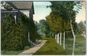 1910 Ontario, Ore. Jones Residence Overgrown House Postcard Scheff Vines Home A6