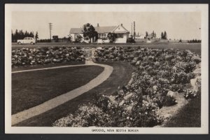 Canada Nova Scotia Gardens Pub by Rumsey & Co. Ltd. CKC stamp box RPPC 1951