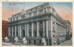 United States New York Custom House american studio postcard 1923