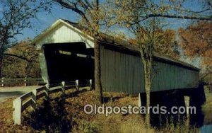 Darlington, IN USA Covered Bridge Unused 