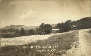 Waverly NY The Iron Kettle c1910 Real Photo Postcard