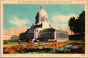 Washington Olympia Floral Gardens and State Capitol Building