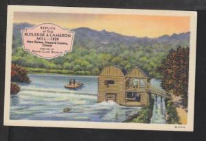 Replica Rutledge & Cameron Mill,New Salem,IL Postcard 