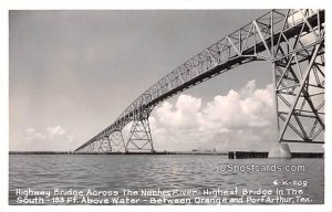 Highway Bridge Across the Neches River - Orange, Texas TX  