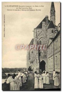 Old Postcard The The Little Singers of Paris Rue Lecourbe Paris Summer Camp has