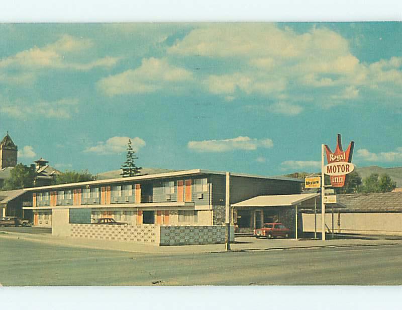 Pre-1980 OLD CARS & ROYAL MOTOR INN MOTEL Baker Oregon OR s7919