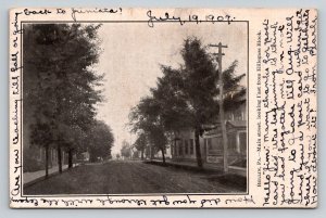 1907  Main Street  Berlin Pennsylvania Postcard