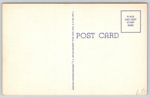 Corpus Christi Texas~US Naval Air Station~Chapel~Steeple~Sunset~Linen Postcard