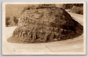 RPPC Macomber WV Curve On Western Turnpike US 50 Real Photo Postcard V29