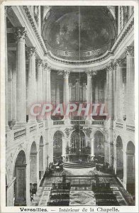 Postcard Old Versailles Interior of the Chapel Organ