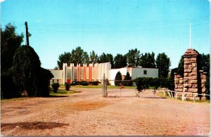 Entrance to North Montana State Fairgrounds now ExpoPark Great Falls Postcard