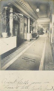 IL, Chicago, Illinois, RPPC, Stratford Hotel, Lobby Entrance Hall Interior, 1908