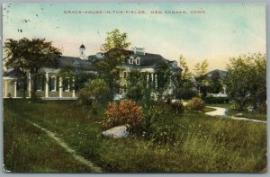 NEW CANAAN CT GRACE-HOUSE-IN-THE-FIELDS ANTIQUE POSTCARD