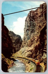 Railroad Postcard - Denver & Rio Grand RR - Royal Gorge Colorado