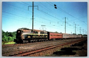 Vintage Railroad Train Locomotive Postcard - Pennsylvania Railroad 4920