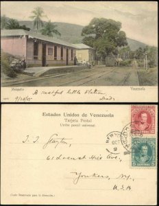 venezuela, MAIQUETÍA, Railway Station (1905) Stamps