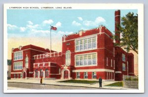 J91/ Lynbrook Long Island New York Postcard c1910 High School Building 289