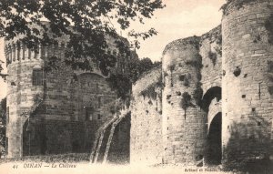 Vintage Postcard Dinan Le Chateau Castle in Brittany France