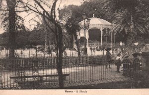 Vintage Postcard Roma Il Pincio Park Place Recreational Area Rome Italy