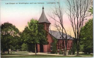 LEXINGTON, VA Virginia   LEE CHAPEL Washington & Lee Campus c1930s Postcard