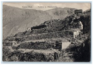 c1940's Ollantaytambo Fortress Cusco-Peru Vintage Unposted Postcard