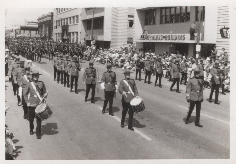 Canadian Military Street Parade Procession Postcard